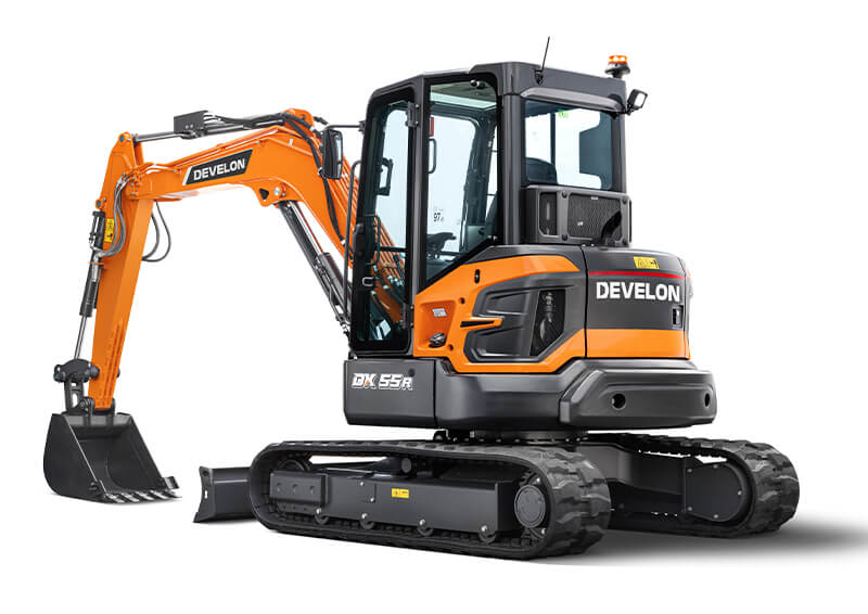 мини багер develon dx55r модел