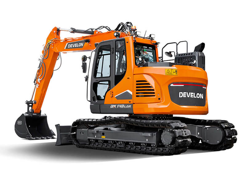 верижен багер develon dx140lcr-7 модел