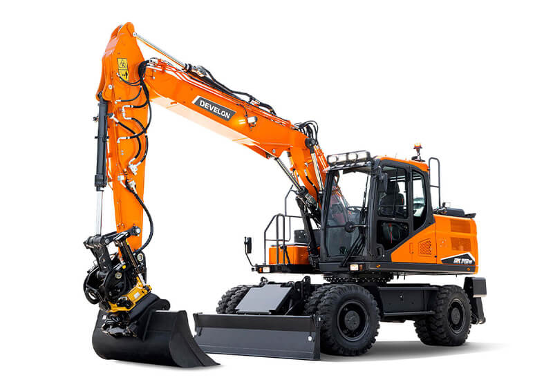 колесен багер develon dx140w-7 модел