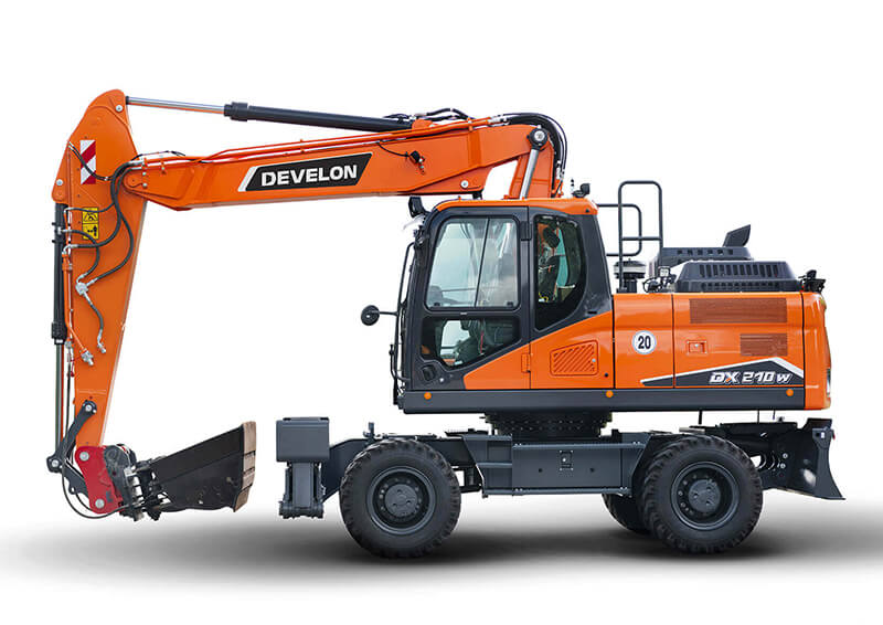 колесен багер develon dx210w-7 модел