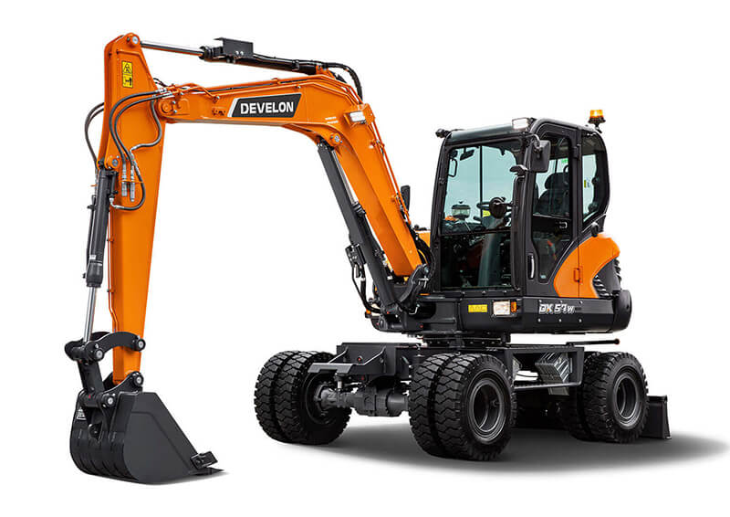 мини багер develon dx57w-7 модел